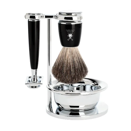 MUHLE Rytmo Black Pure Badger Shaving Set